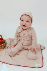 Embroidered Knit Onesie