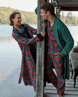 Men's Brushed Twill Pajama Set in St. James Tartan