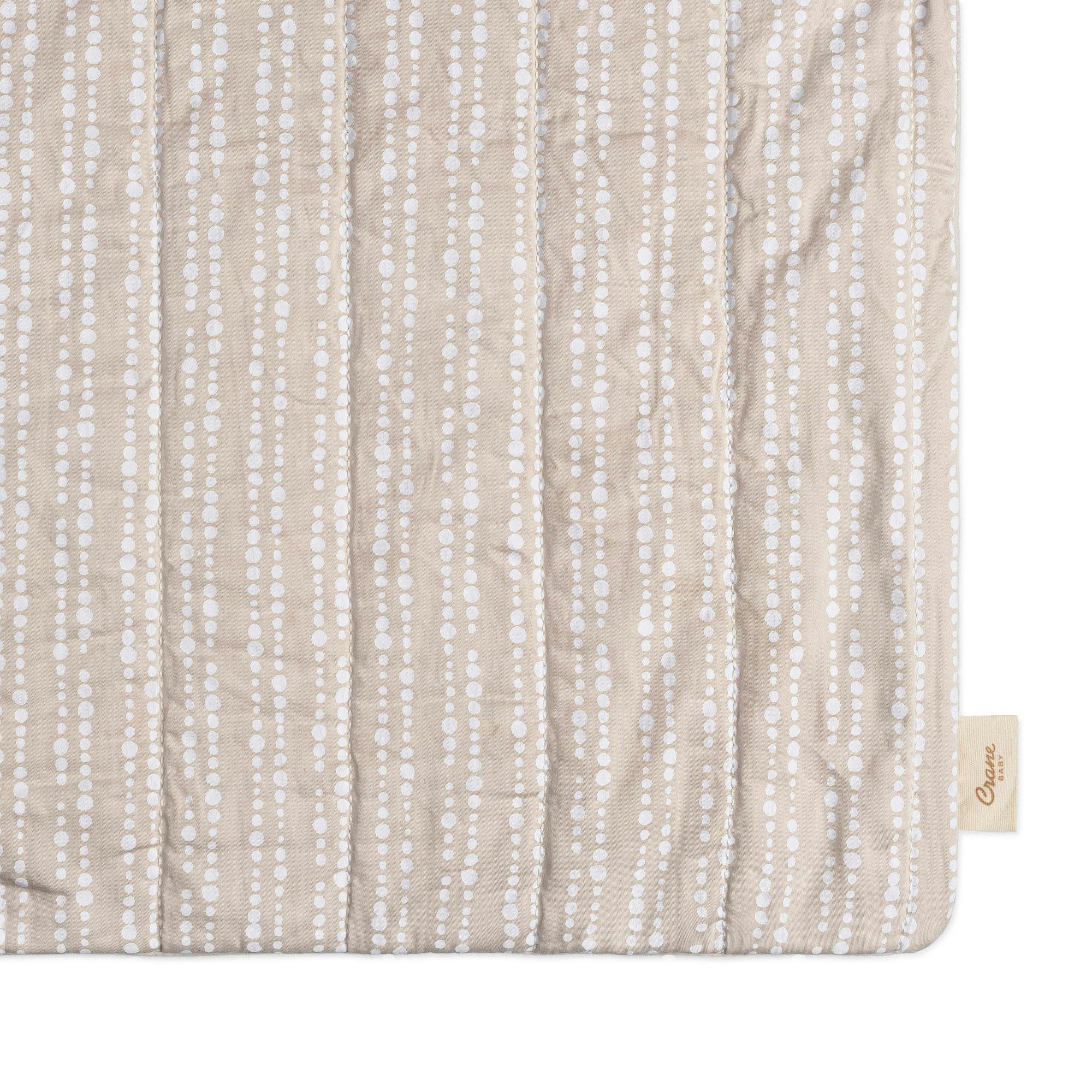 Cove Neutral Dot Cotton Quilted Change Pad Cover