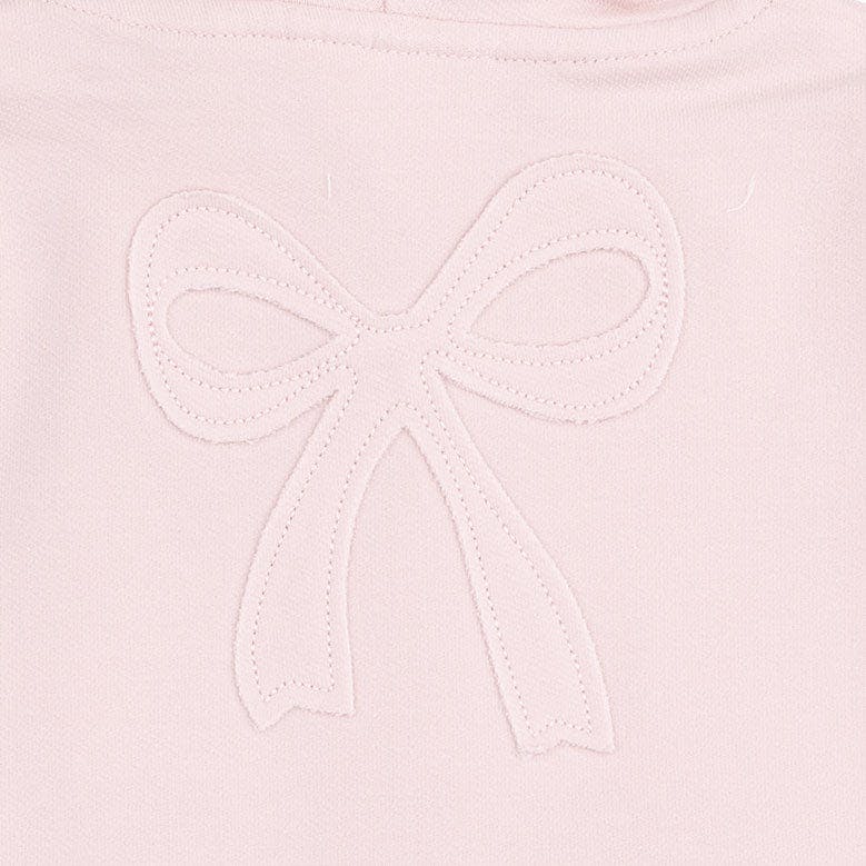 Veiled Pink Bows - Zip Peplum Hoodie