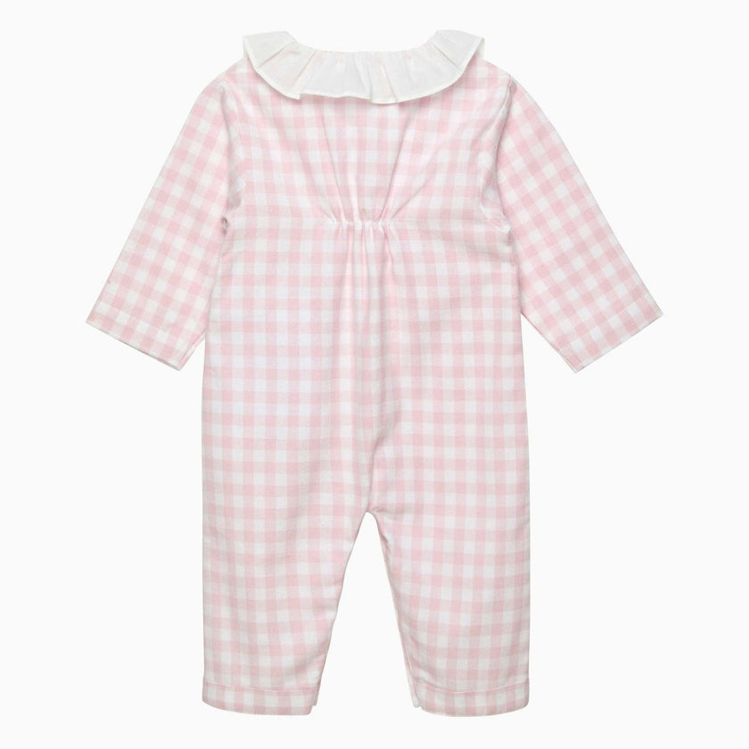 Baby Freya Onesie in Pink Gingham