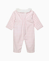 Baby Freya Onesie in Pink Gingham