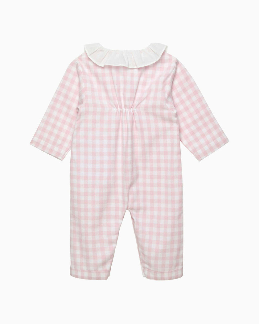 Baby Freya Onesie in Pink Gingham