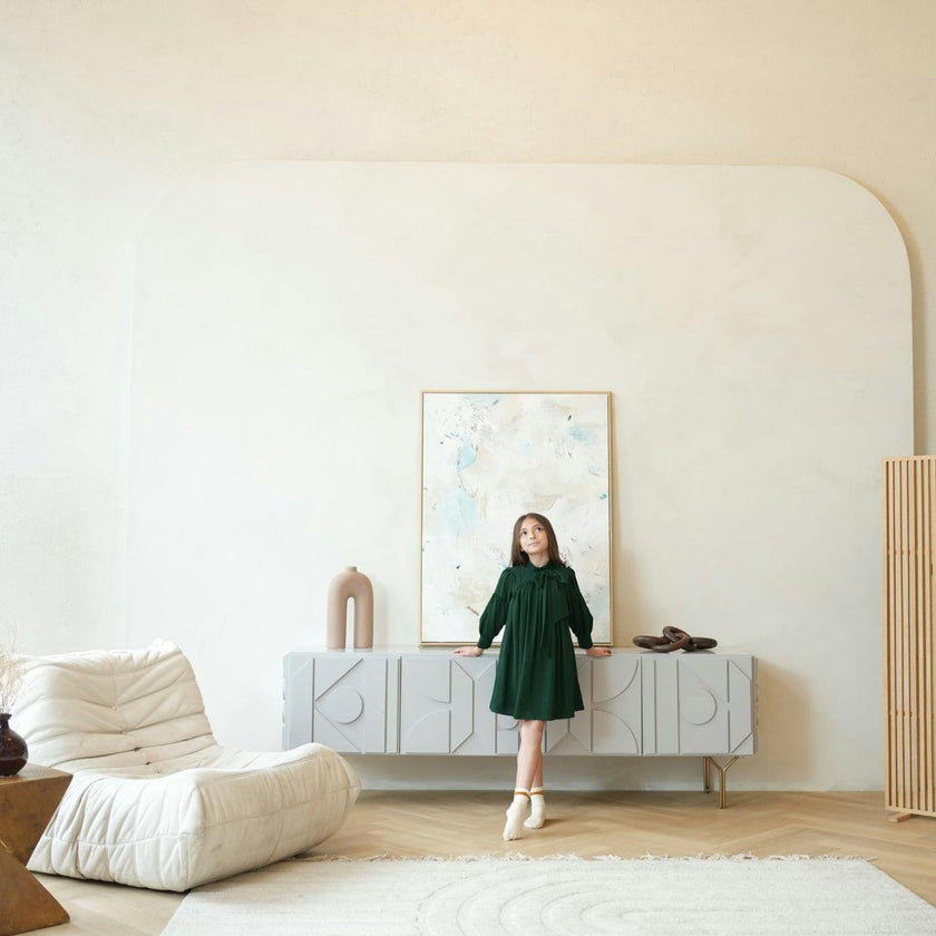 Talia dress (emerald-green)