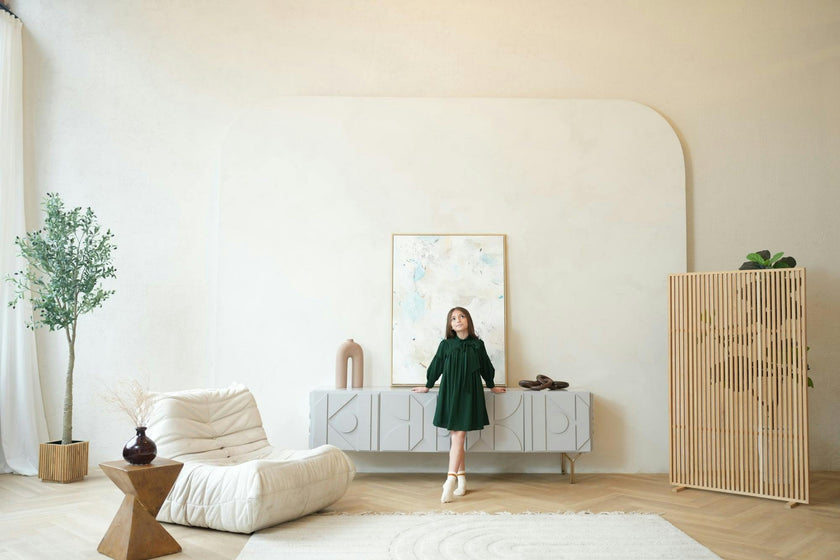 Talia dress (emerald-green)