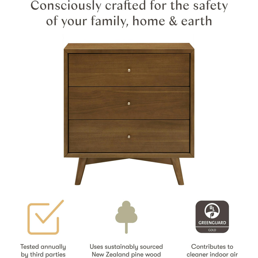 Palma 3-Drawer Compact Assembled Dresser (34")