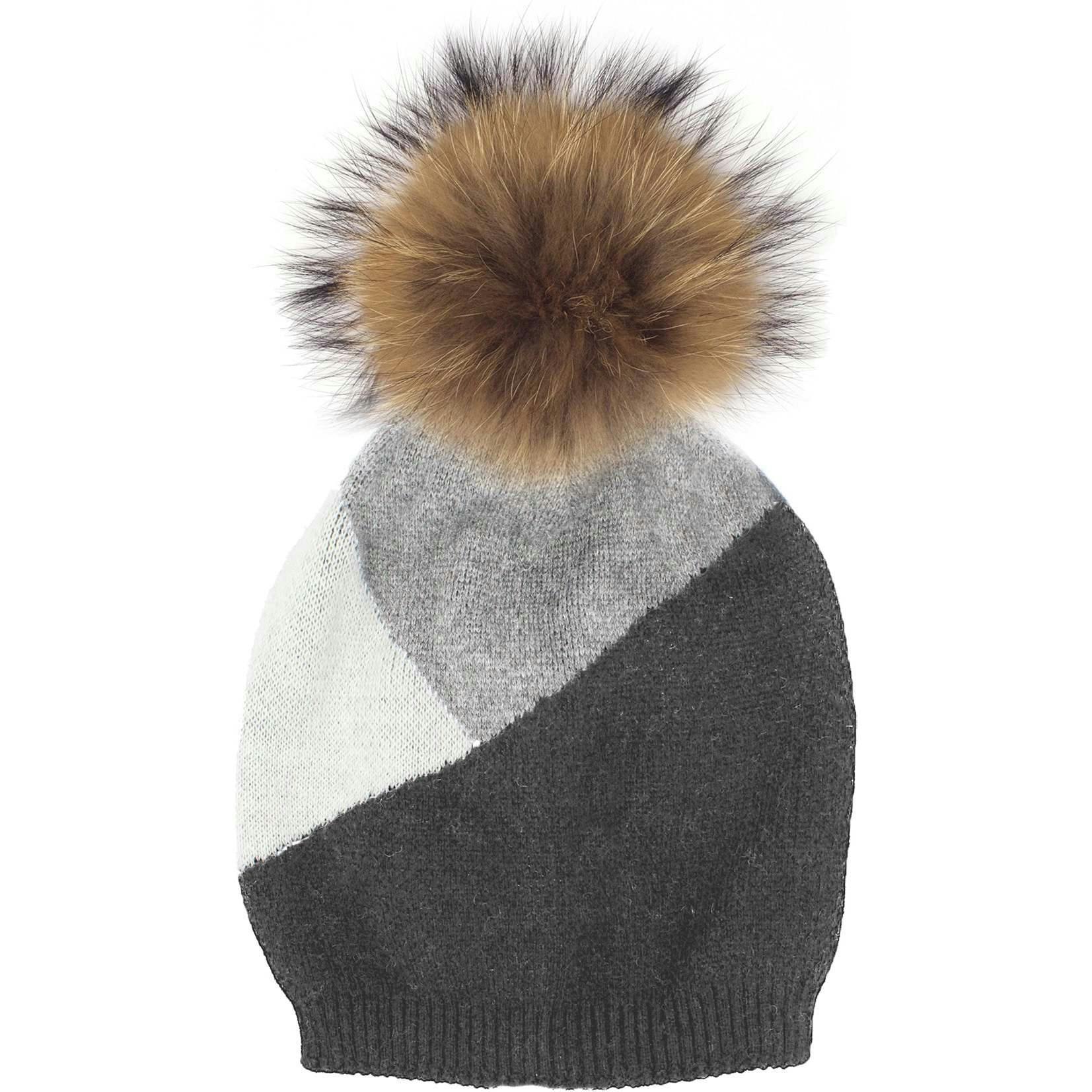 Triangle Color Block Hat (Snap On Pom Sold Separately)