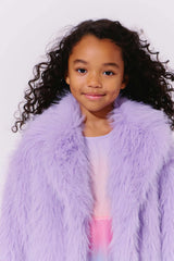 Lavender Haze Faux Fur Coat