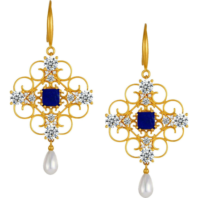 Orchid Dream Pearl Earrings
