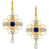 Orchid Dream Pearl Earrings