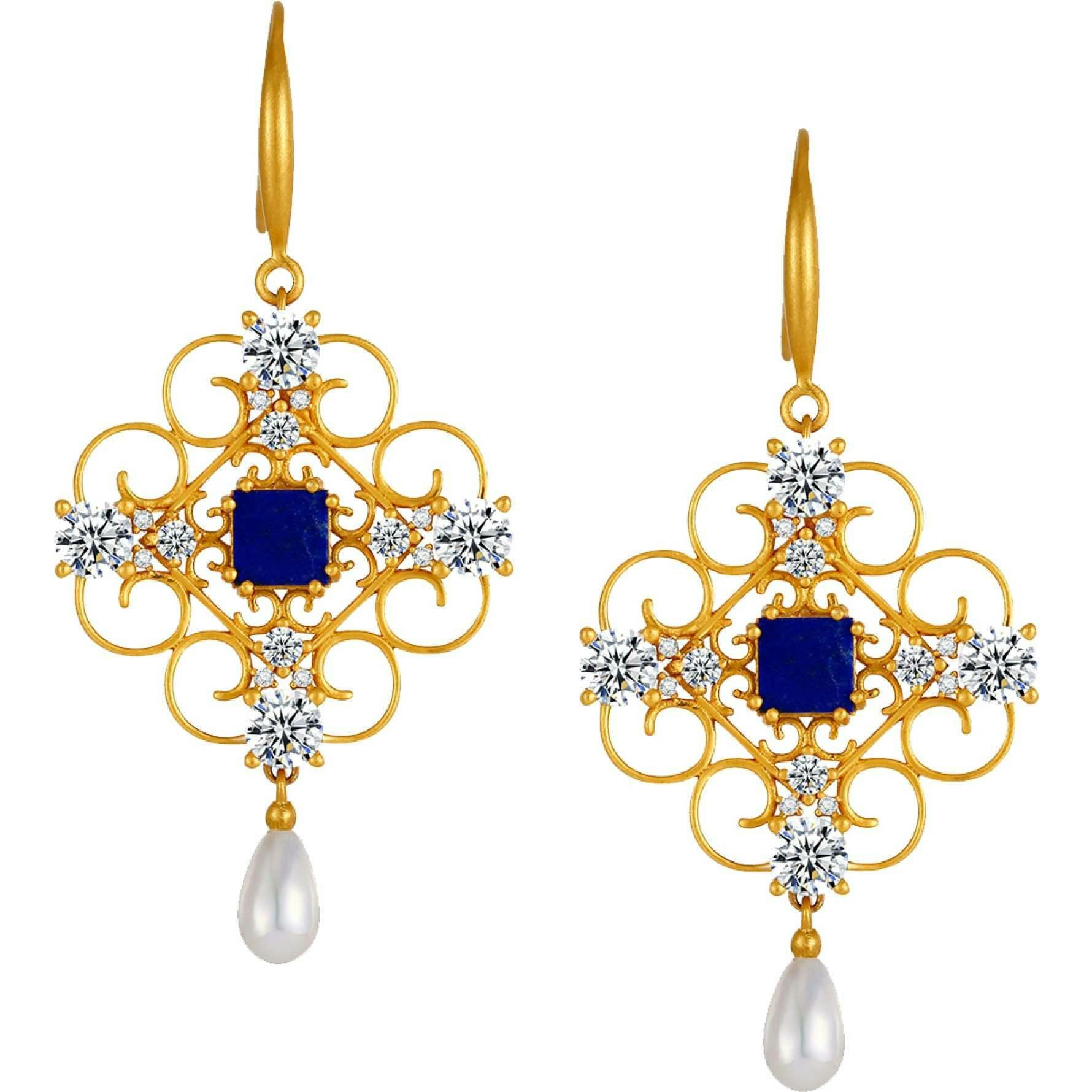 Orchid Dream Pearl Earrings