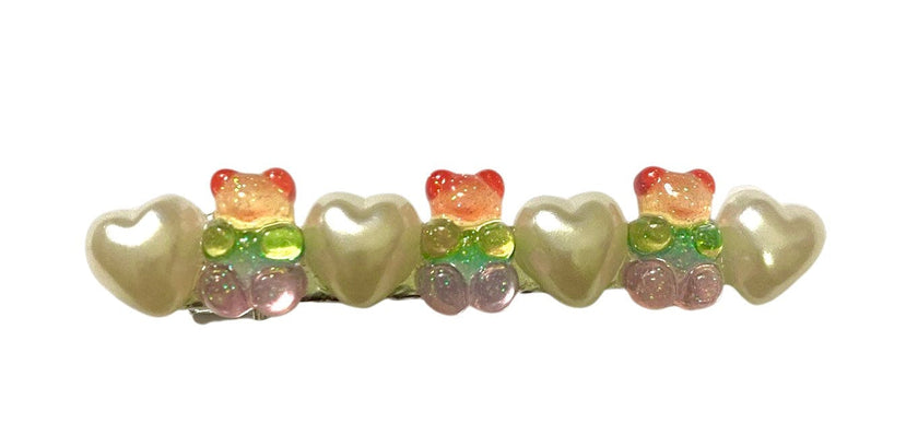 Glitter Rainbow Gummy and Pearl Cliplette