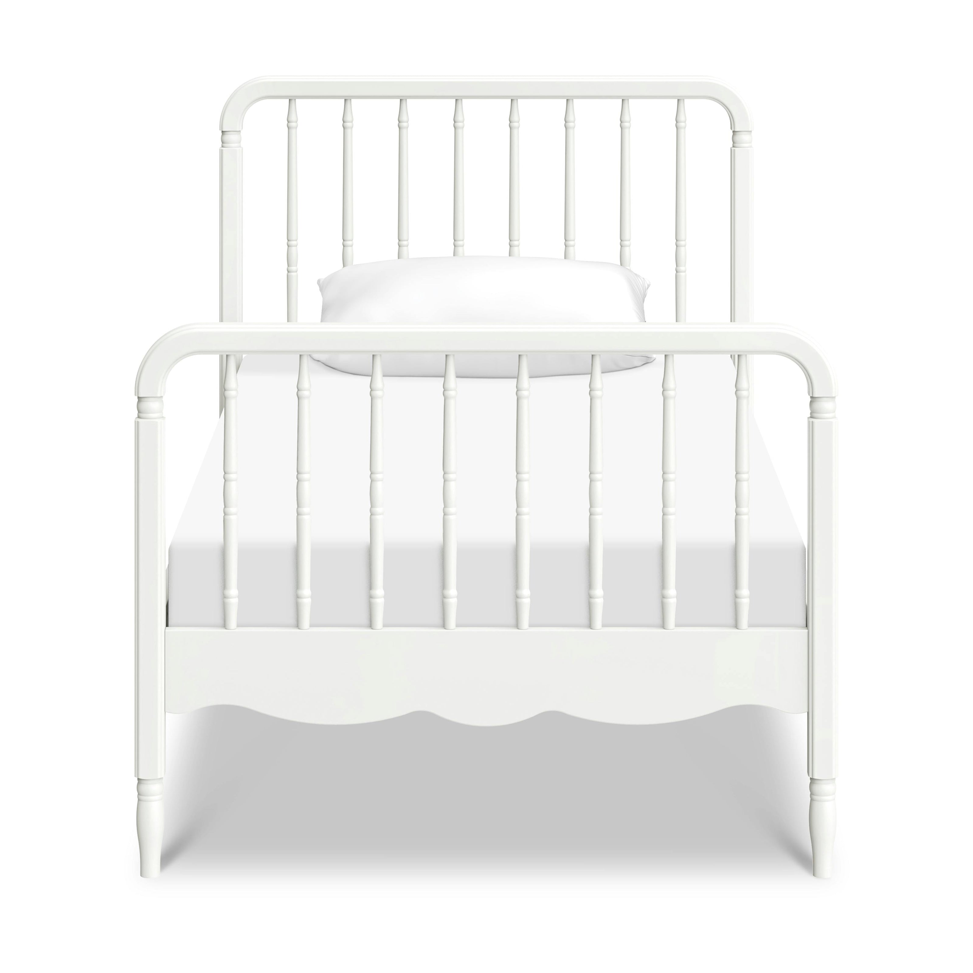 Liberty Spindle Twin Bed in Warm White