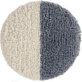 Sun Rays 2-Shade Round Woolable Floor Cushion