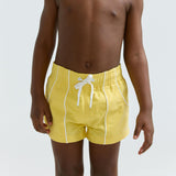 boys soleil yellow panelled boardie