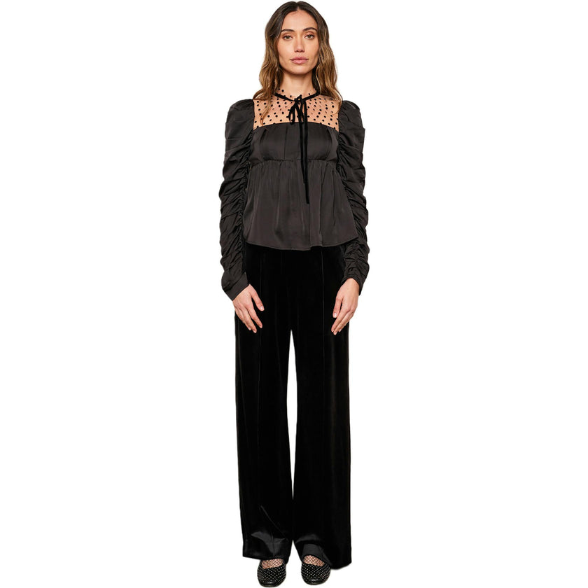 Women's Jin Velvet Wide Leg Pant