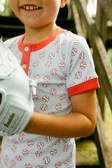 Frankie PJ Set - Home Run Print