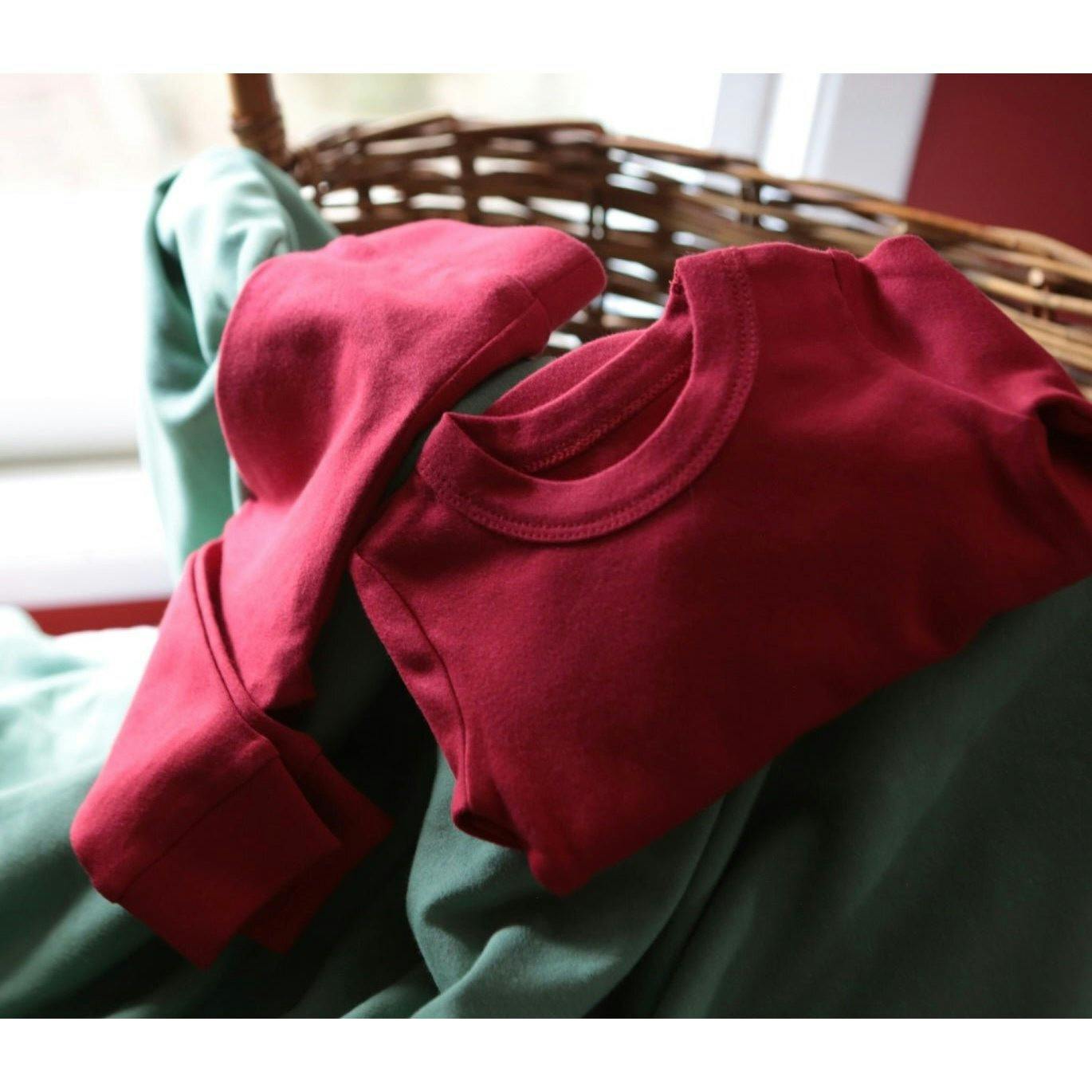baby pajamas | scarlet red