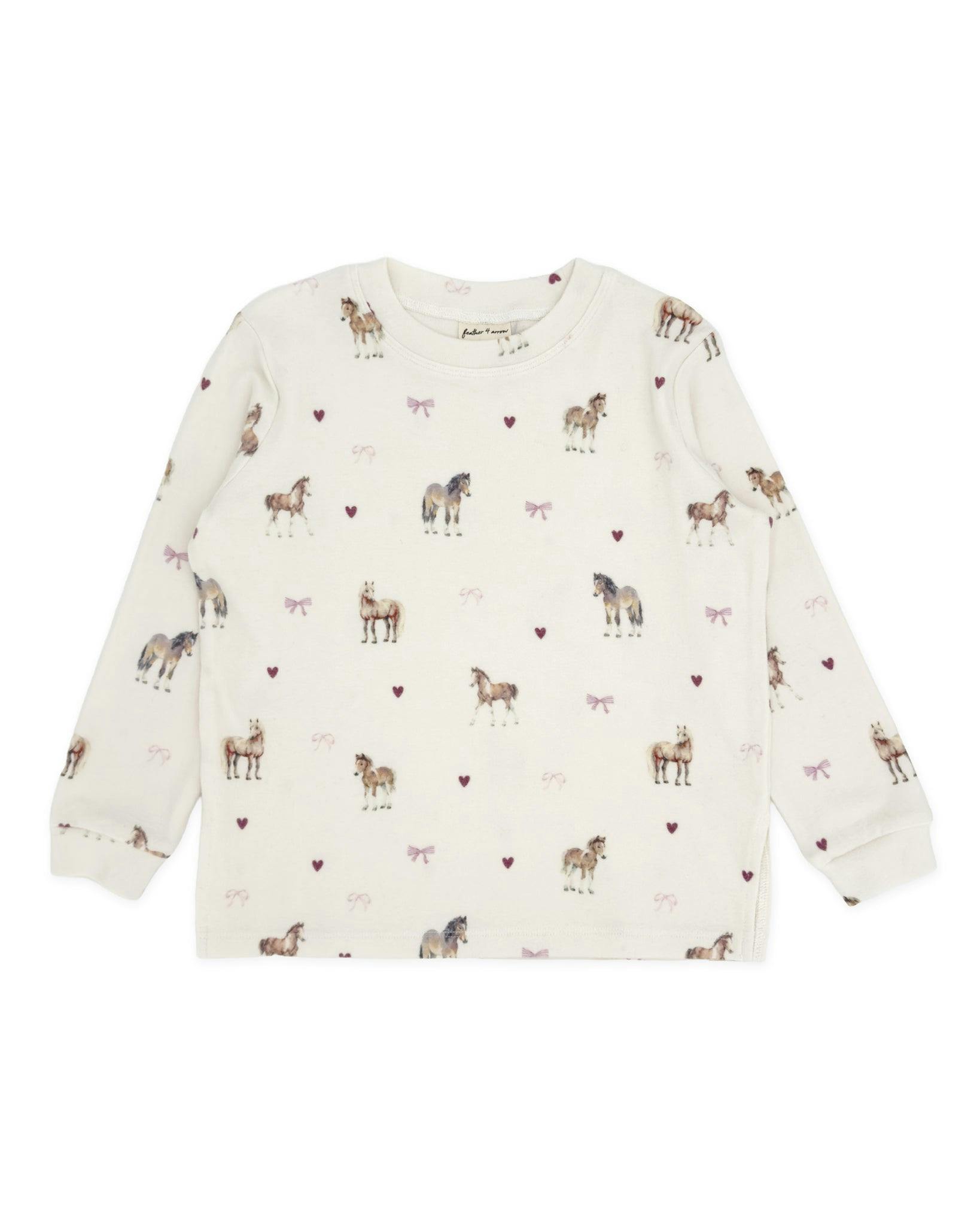 Ava Horse Hacci Set - Ivory