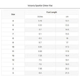 Victoria Sparkle Glitter Flat