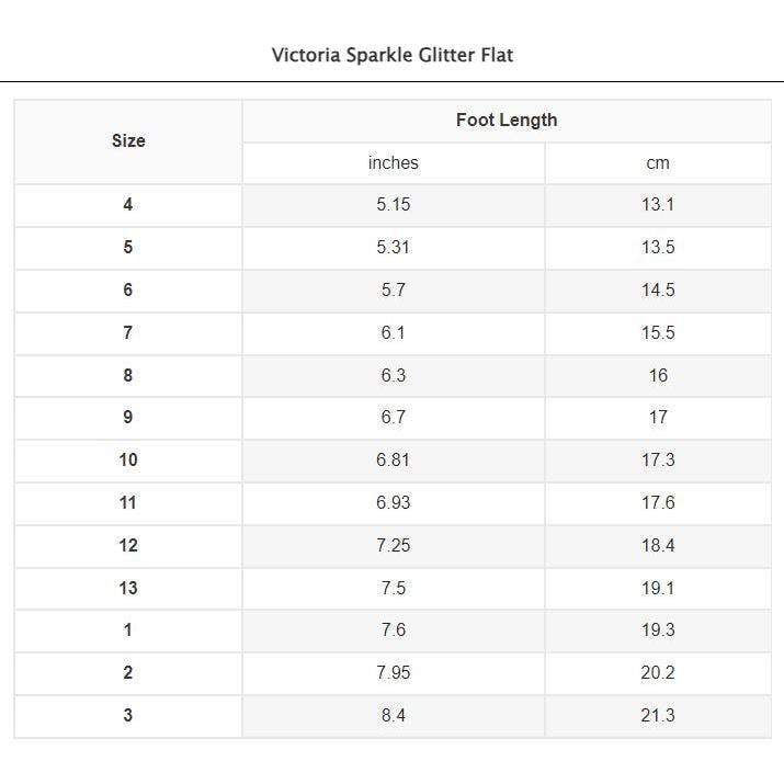 Victoria Sparkle Glitter Flat