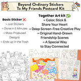 To My Friends Postcard Art Kit