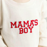 Mama's Boy Patch Long Sleeve Romper
