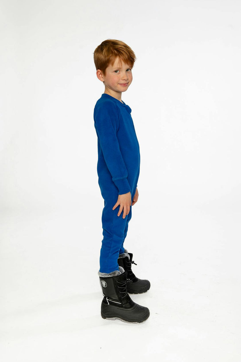 One Piece Thermal Underwear Royal Blue