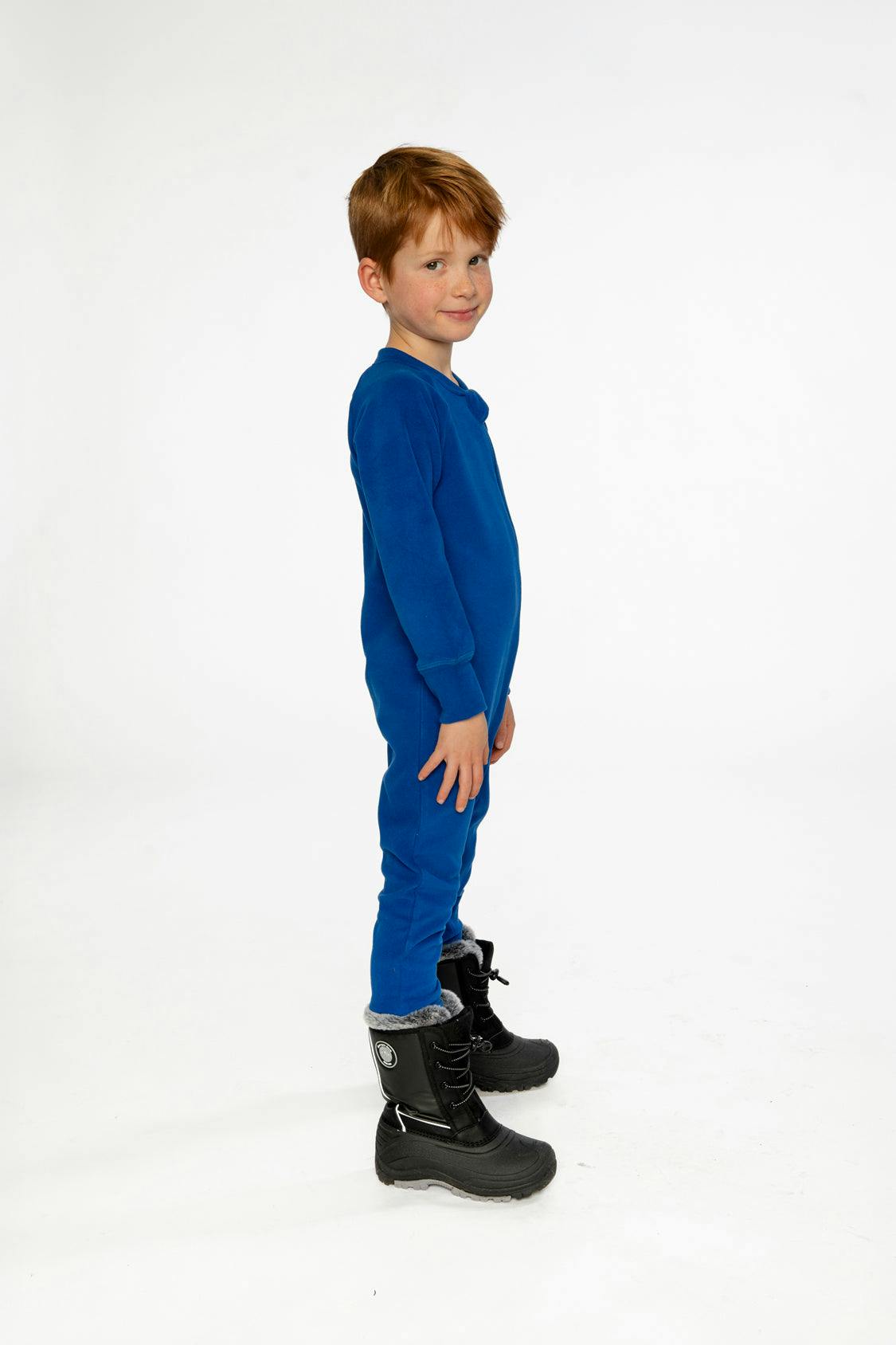 One Piece Thermal Underwear Royal Blue