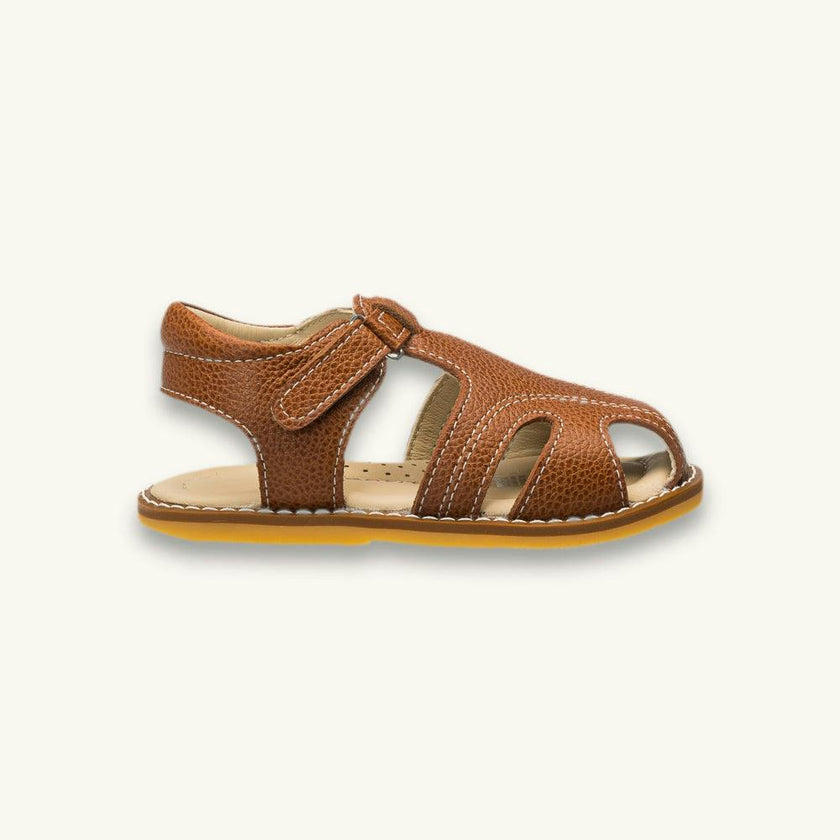 Toddler Spencer Sandal | Caramel Leather
