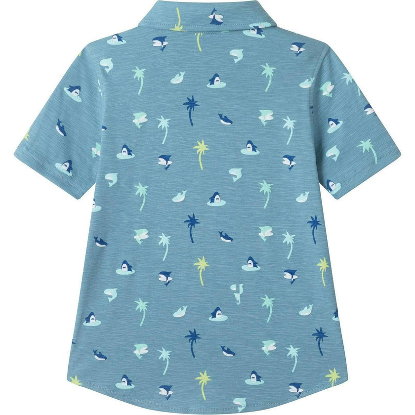 Boys Knit Buttondown Set | Tropical Vibes