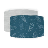 Cotton Muslin Pillowcase 2 Pack - Blast Off