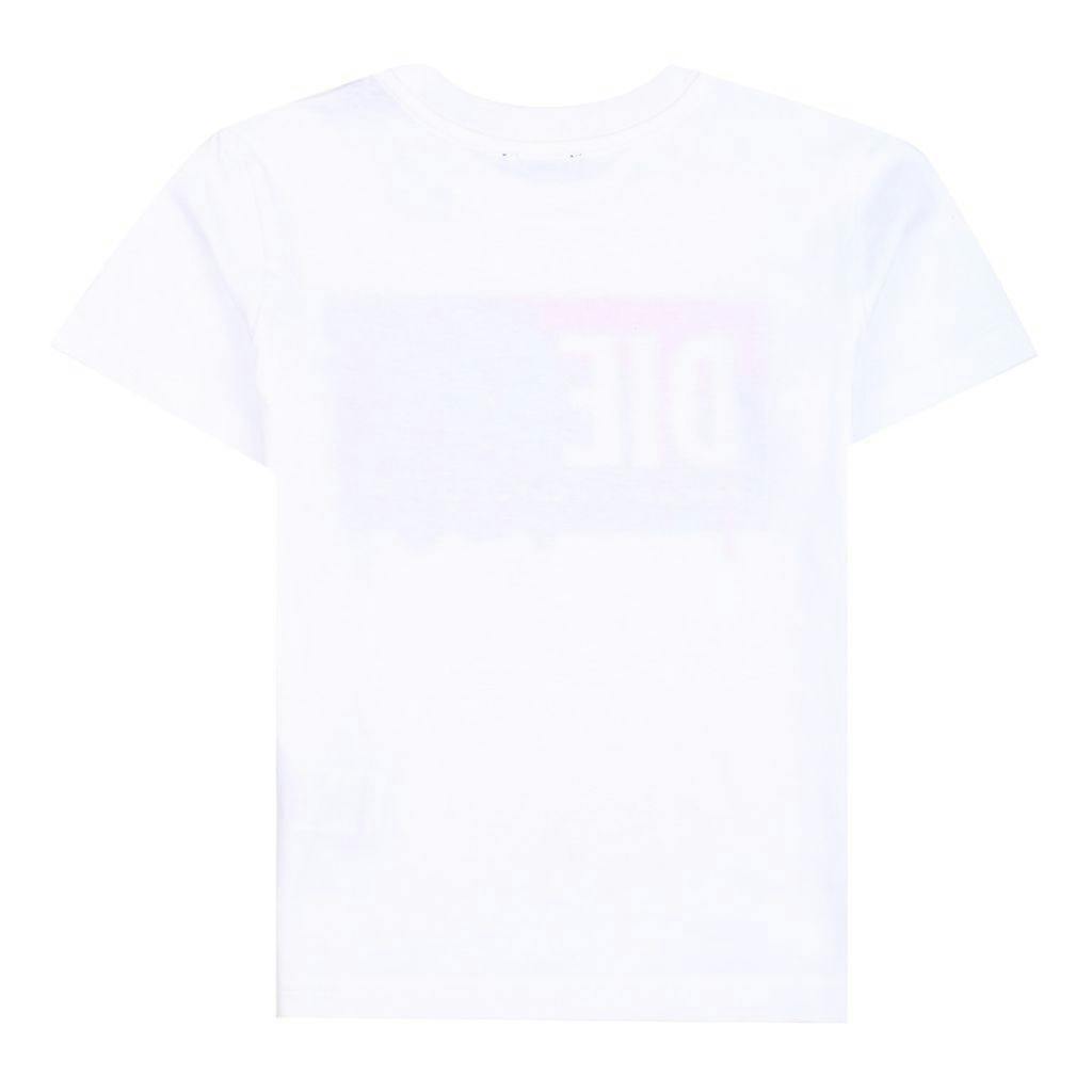 White Drip Logo T-Shirt