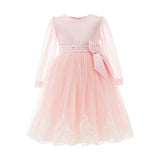 Pink Encina Victorian Bow Dress