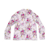 Dahlia Floral - Adult Long Sleeve Coat Style and Pant with Pockets