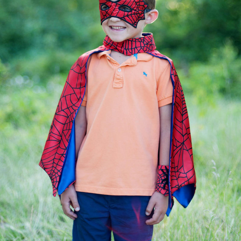 Spider Cape Set with Mask and Cuffs