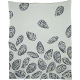Cotton Sustainable Knit Throw Blanket | Coastal - Oyster