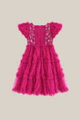Mini Cressida Dress in Merry Magenta