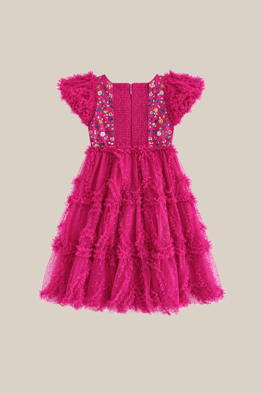 Mini Cressida Dress in Merry Magenta