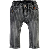 Classic Pinstripe Denim Pants