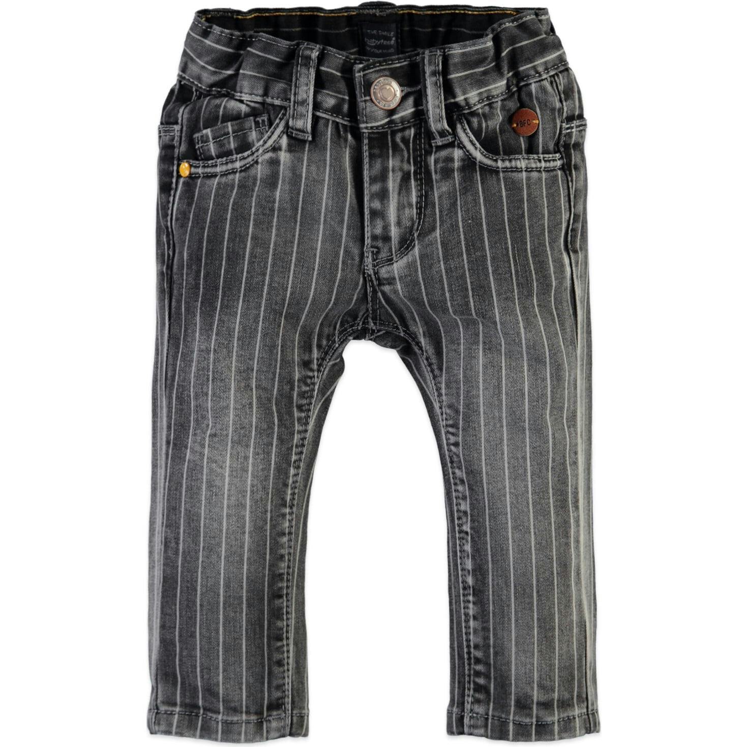 Classic Pinstripe Denim Pants