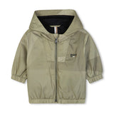 Geometric Pattern Hooded Jacket