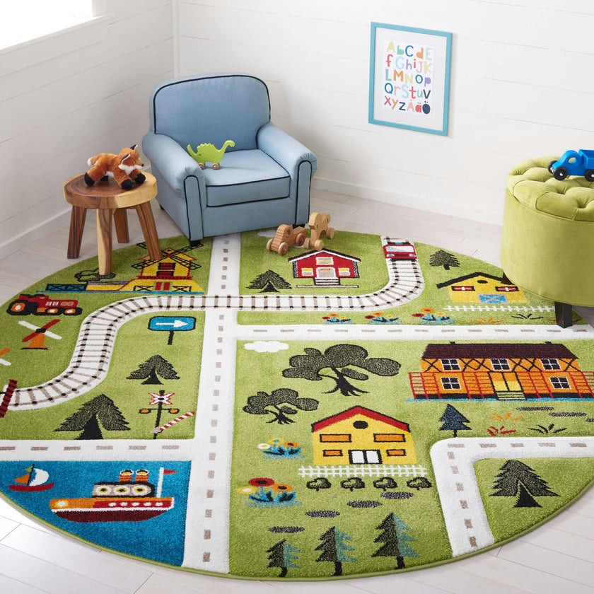 Carousel Kids Easton Rug, Green