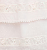 The Meena Skirt - Powder Pink Swiss Dot