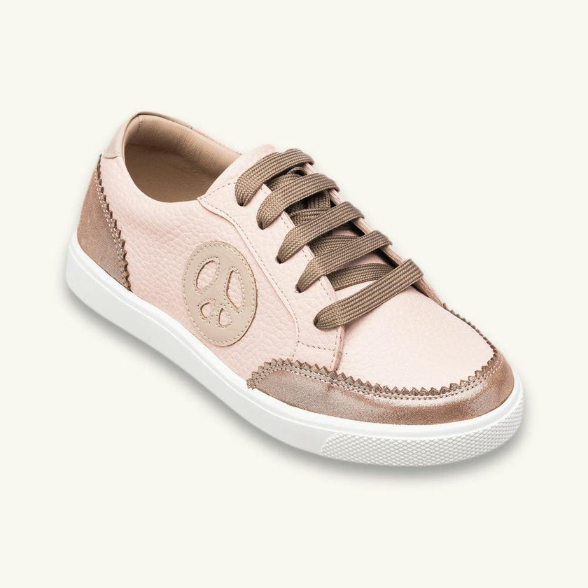 All American Sneaker | Textured Pink Leather