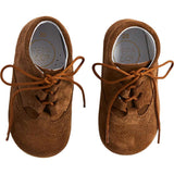 Suede Oxford Baby Booties in Brown (20-24EU)