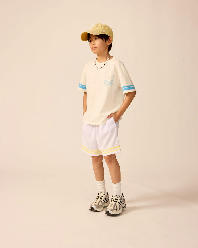 Basketball Shorts in Lemonade Trim