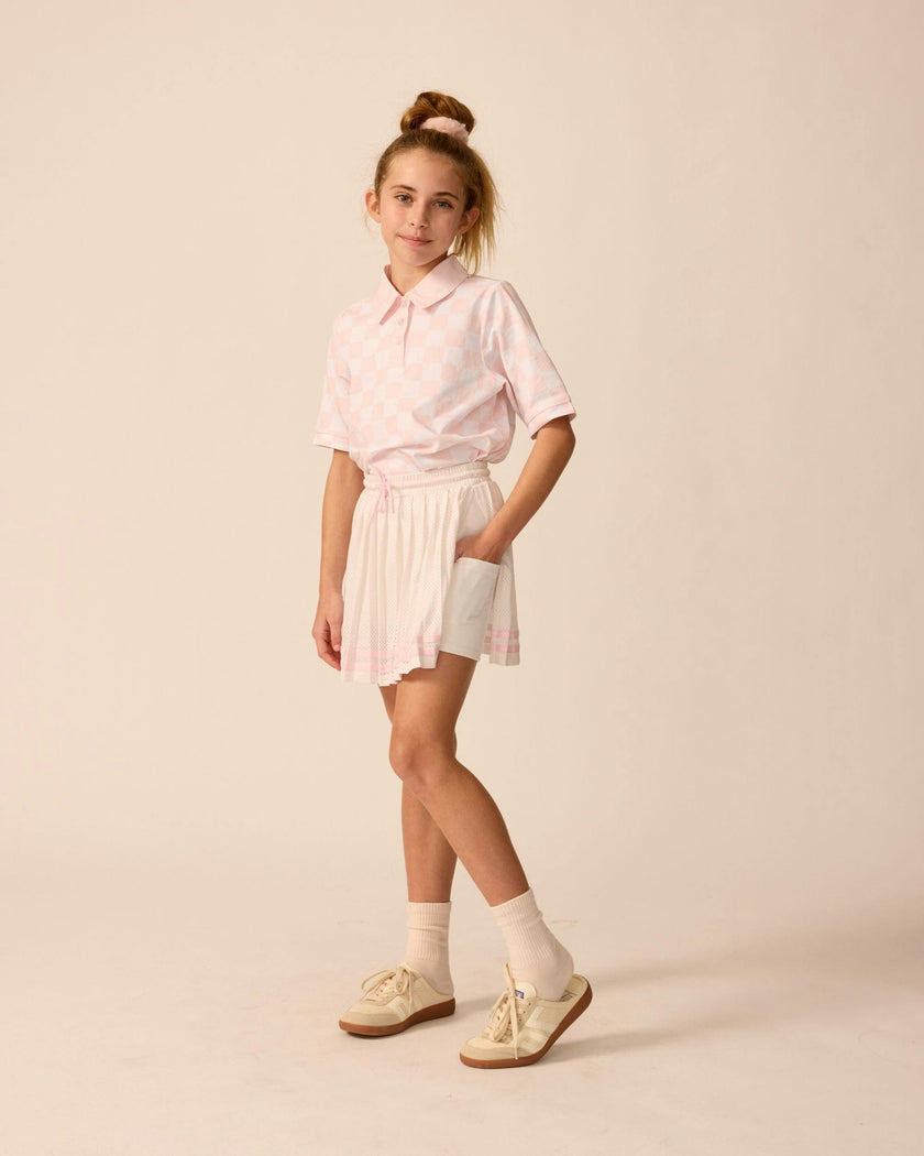 Play Pleated Skort in Pink Trim