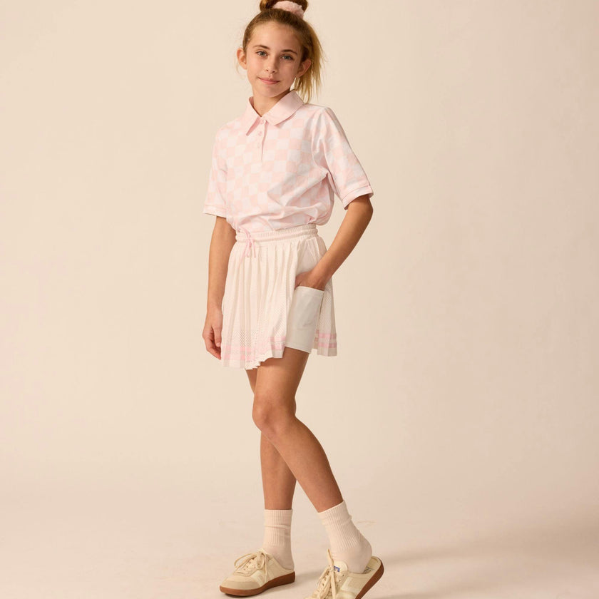 Play Pleated Skort in Pink Trim