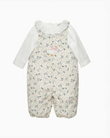 Baby Ditsy Cord Duckling Dungaree Set